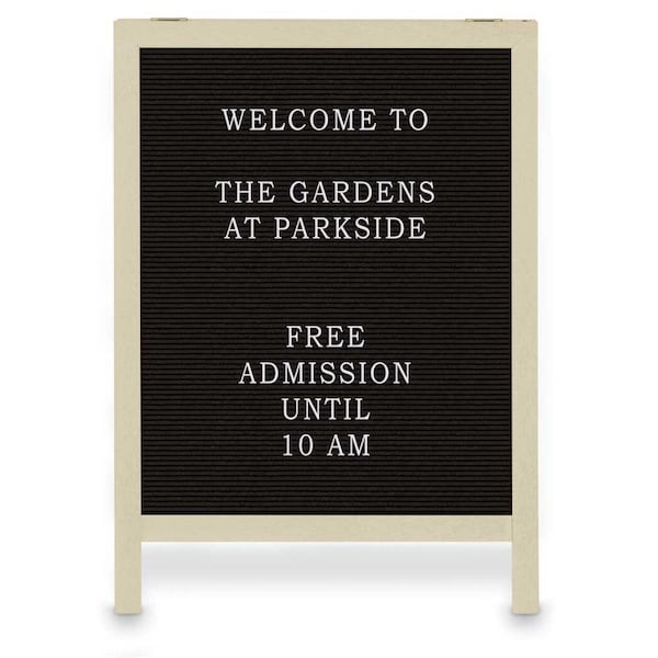 Corkboard, Fabric, Blk/Gry, 3 Door, 96 x 48"